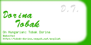 dorina tobak business card